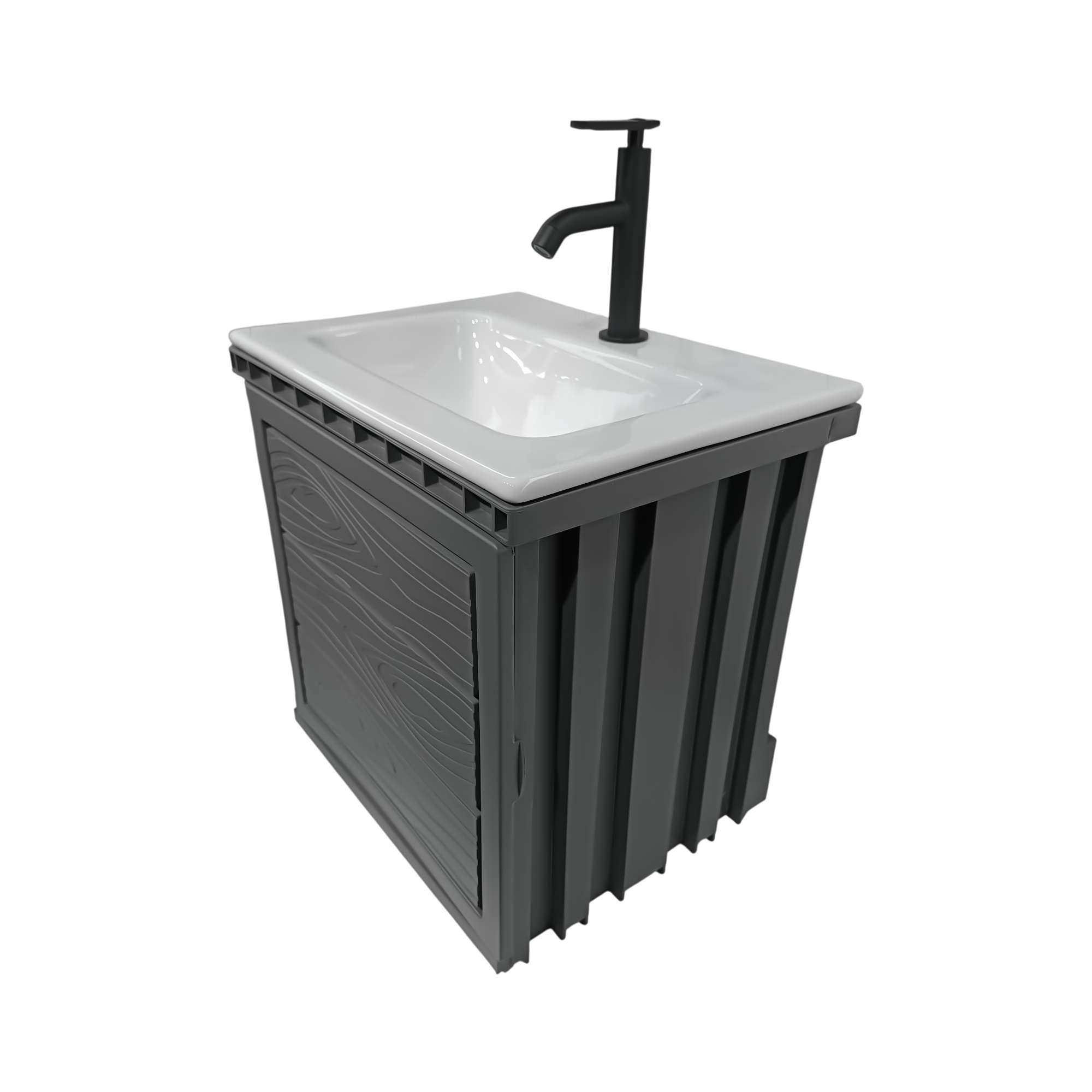 Kit Mueble en PVC + Lavamanos + Grifería  CCOL1118