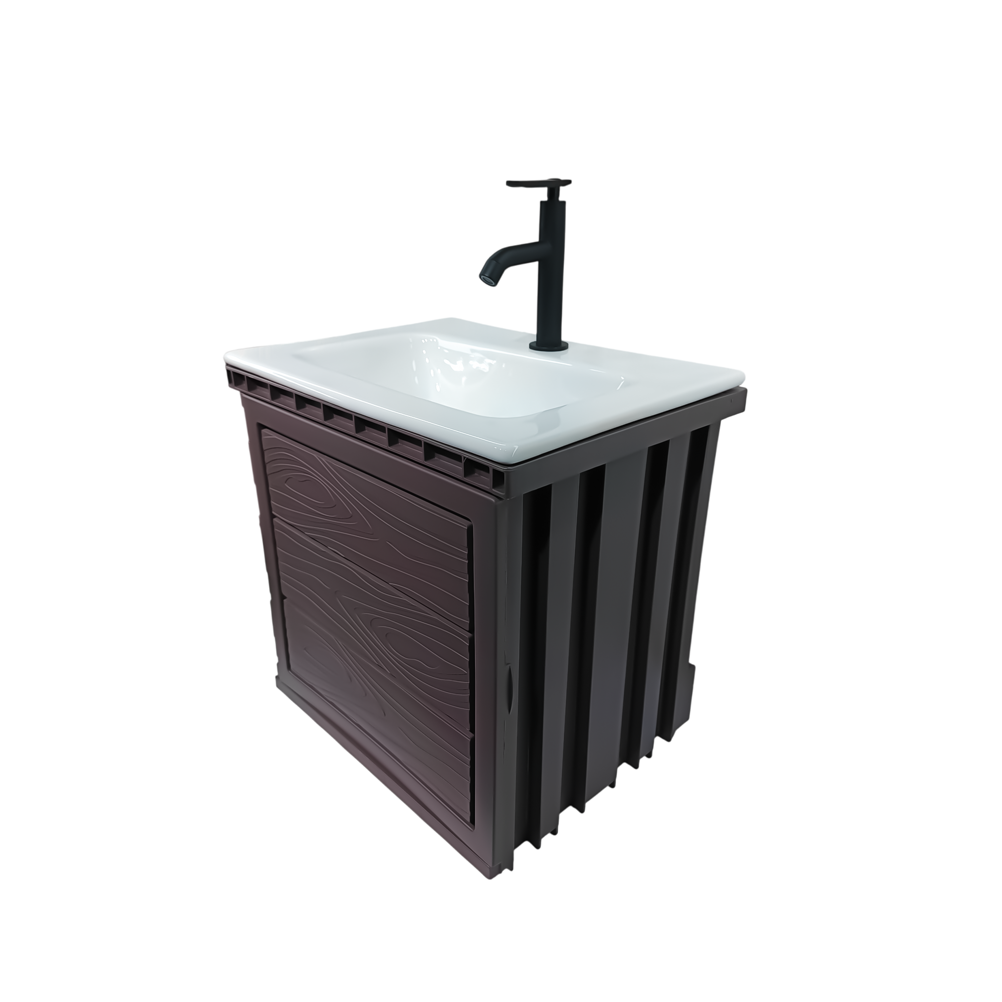 Kit Mueble PVC + Lavamanos + Grifería  CCOL1119