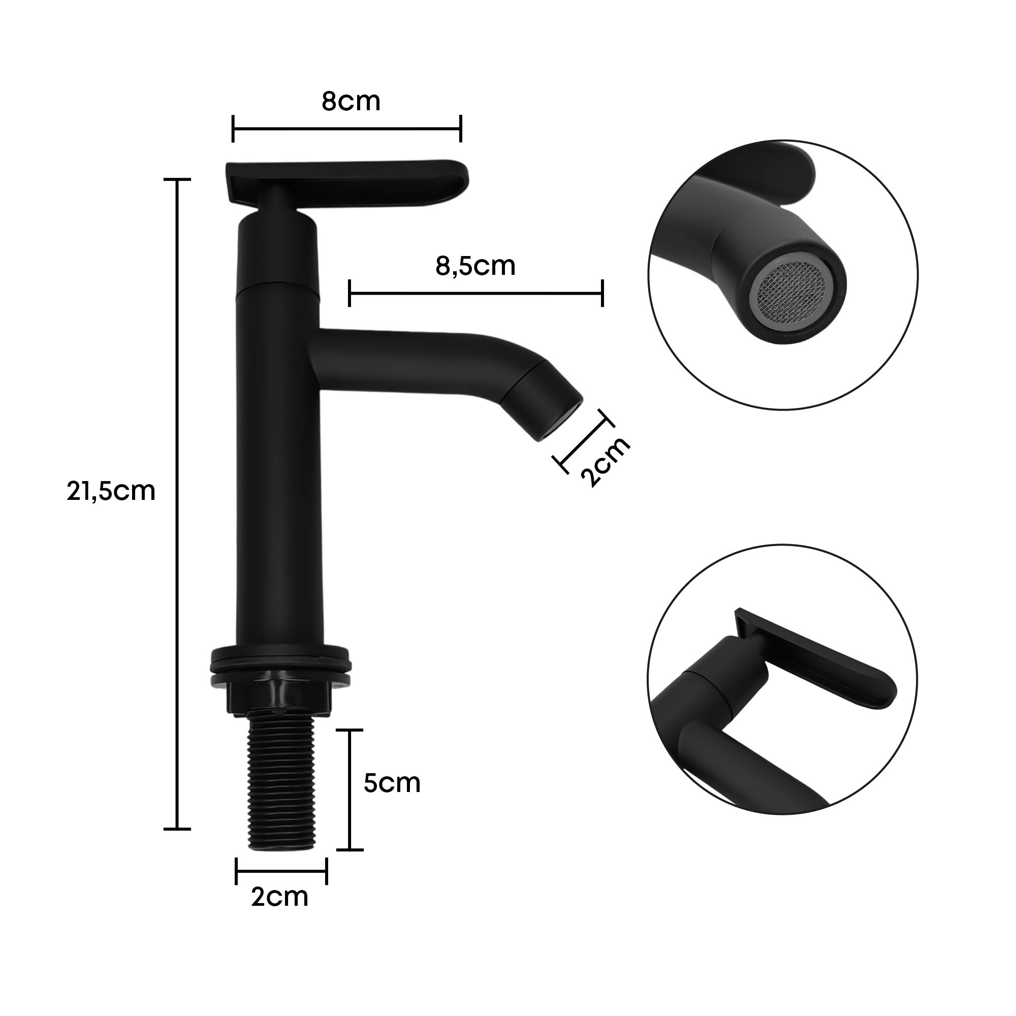 Kit Mueble PVC + Lavamanos + Grifería  CCOL1119