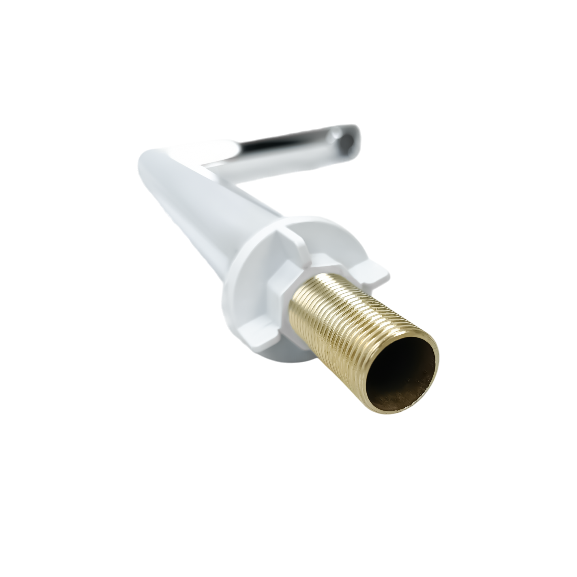 Grifería Alta Agua Fría Pico Plano Cromo Brillante Montesory