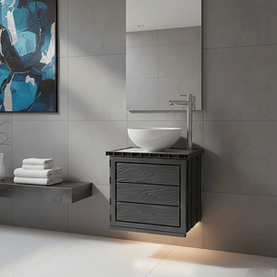 Kit Mueble Pvc + Lavamanos + Griferia Ccol1147