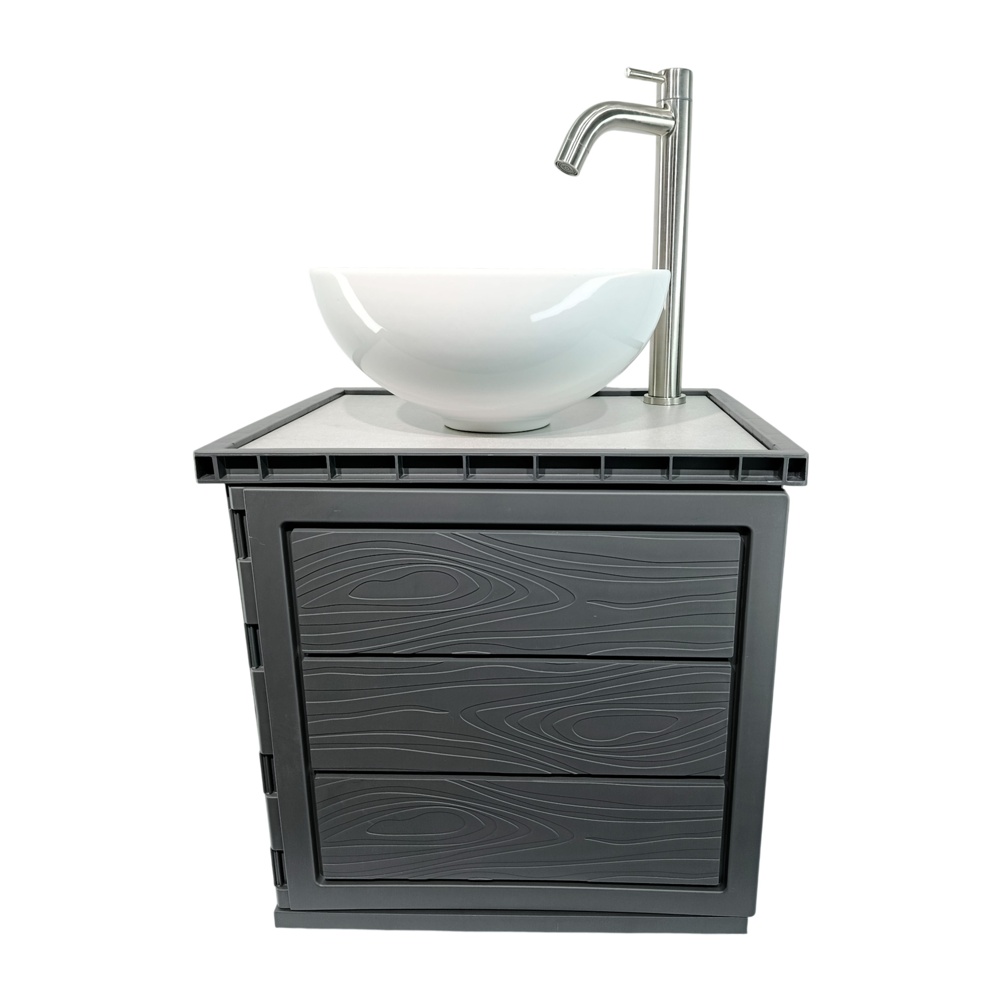 Kit Mueble Pvc + Lavamanos + Griferia Ccol1148