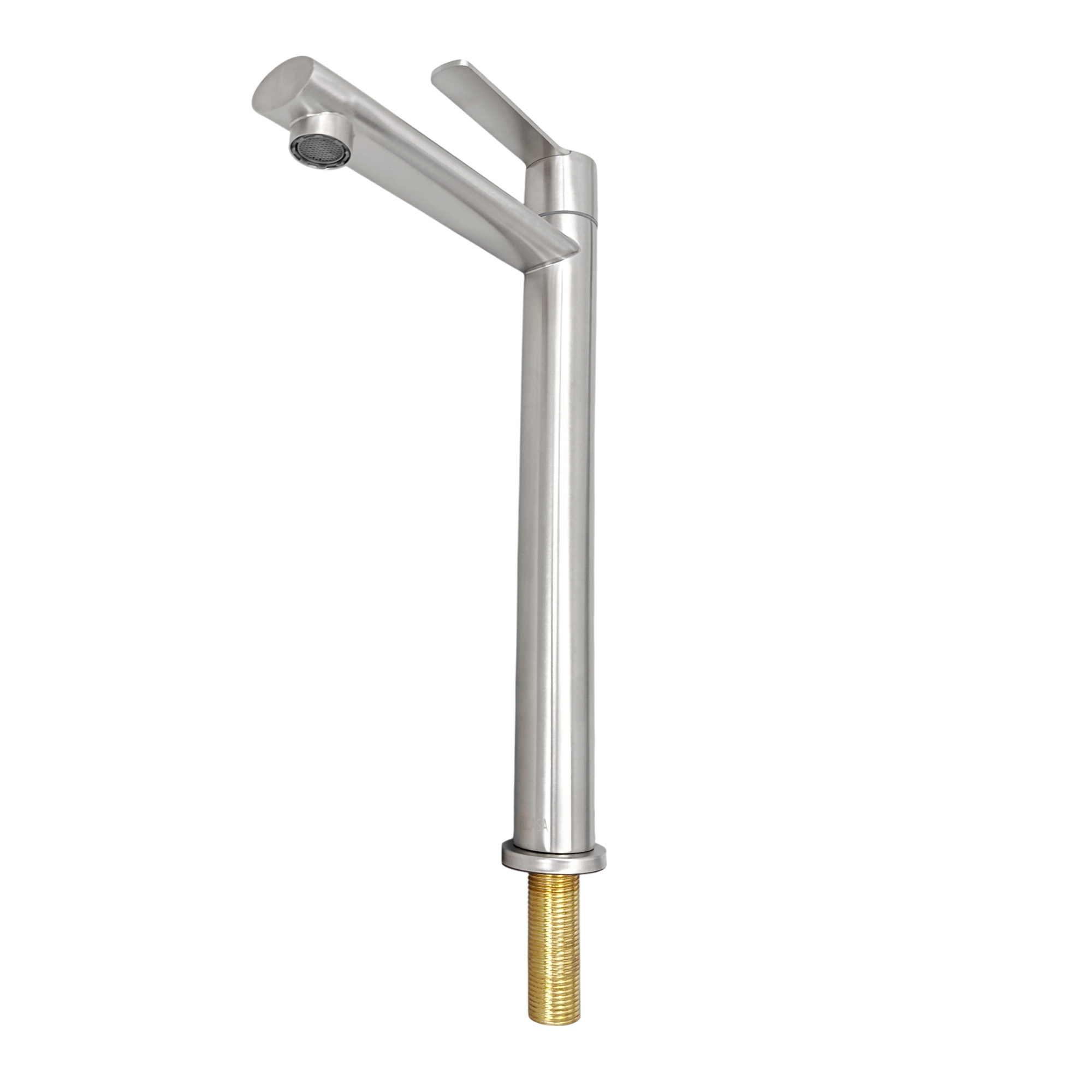 Griferia Lavamanos Alta Agua Fría Inox 304 Satin 