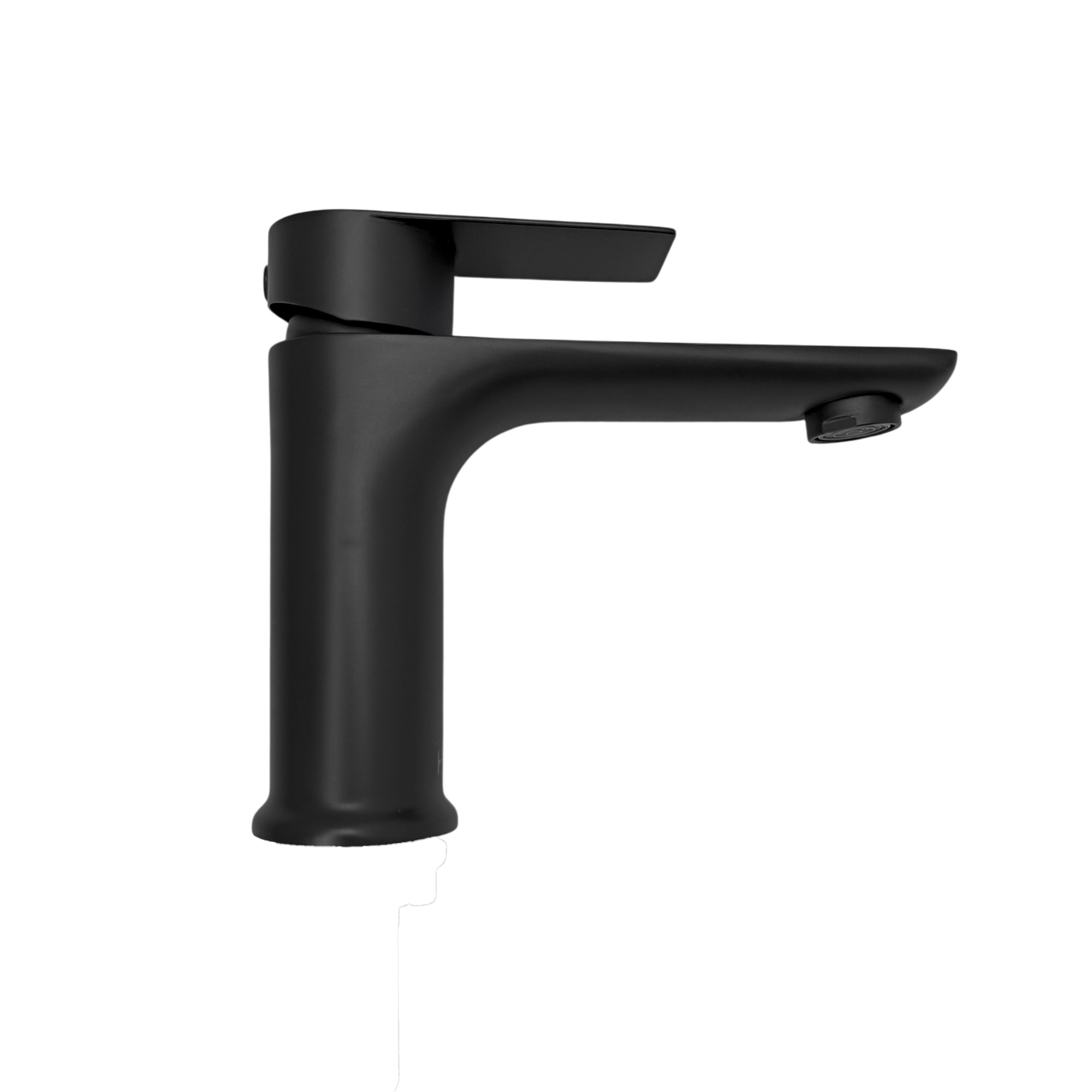 Griferia Lavamanos Baja Agua Fria Negra