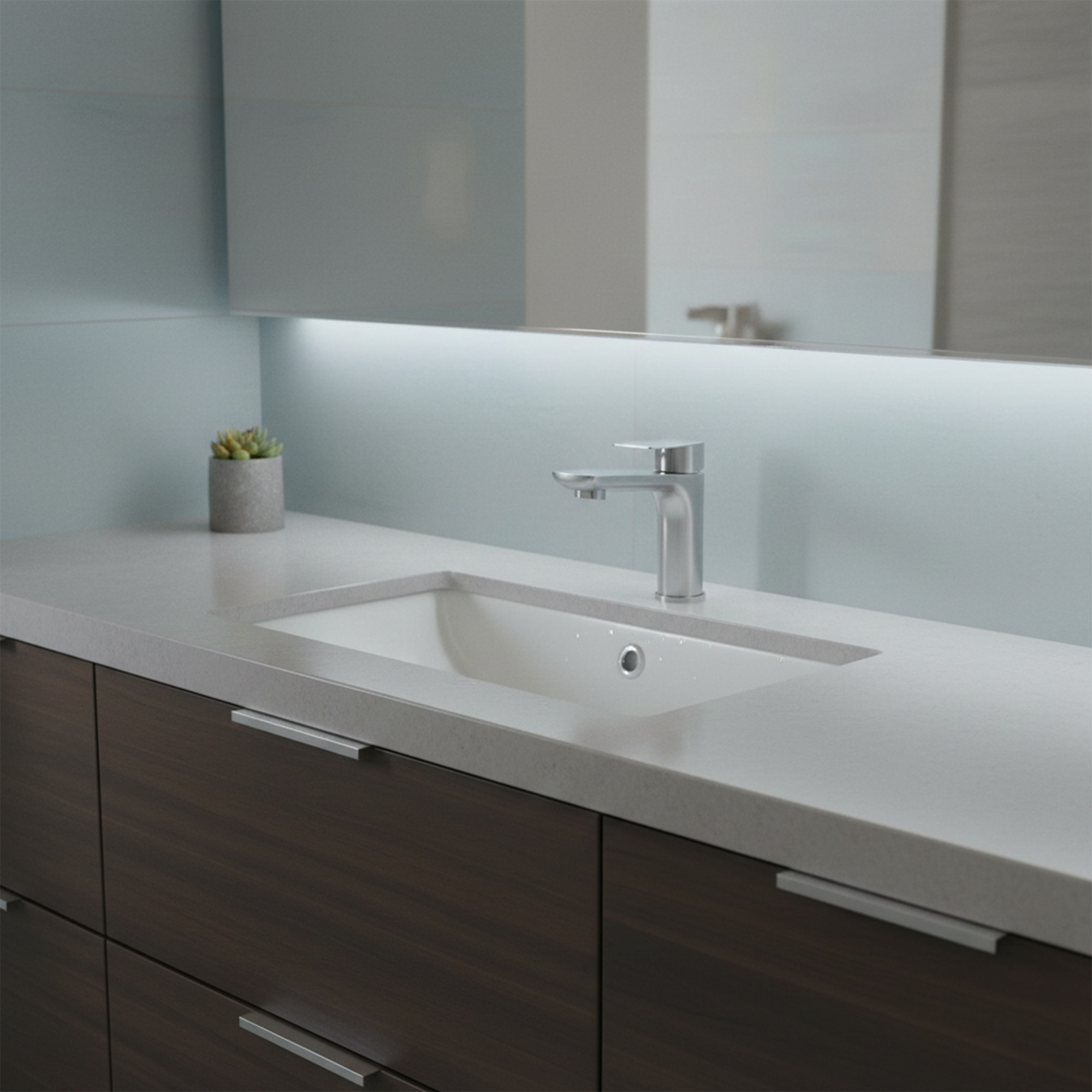 Griferia Lavamanos Agua Fria Inox 304 Satinada 