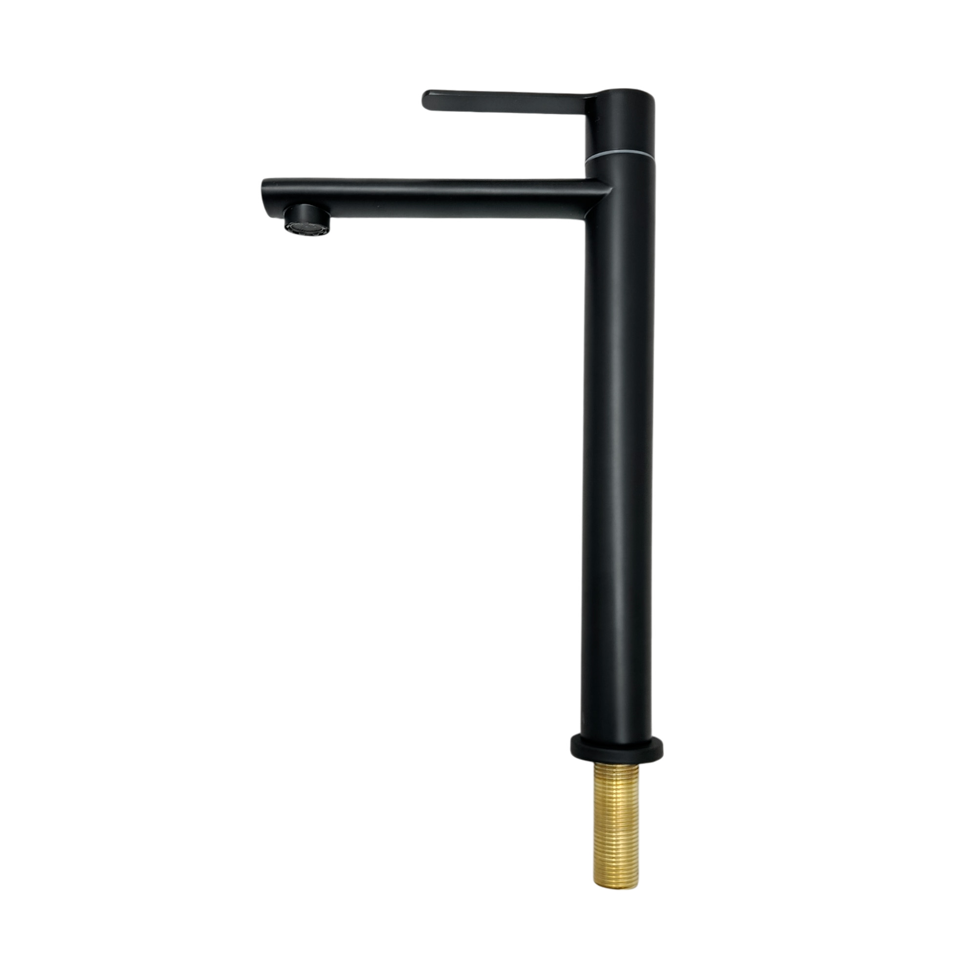 Griferia Lavamanos Alta Agua Fria Negro Ccol