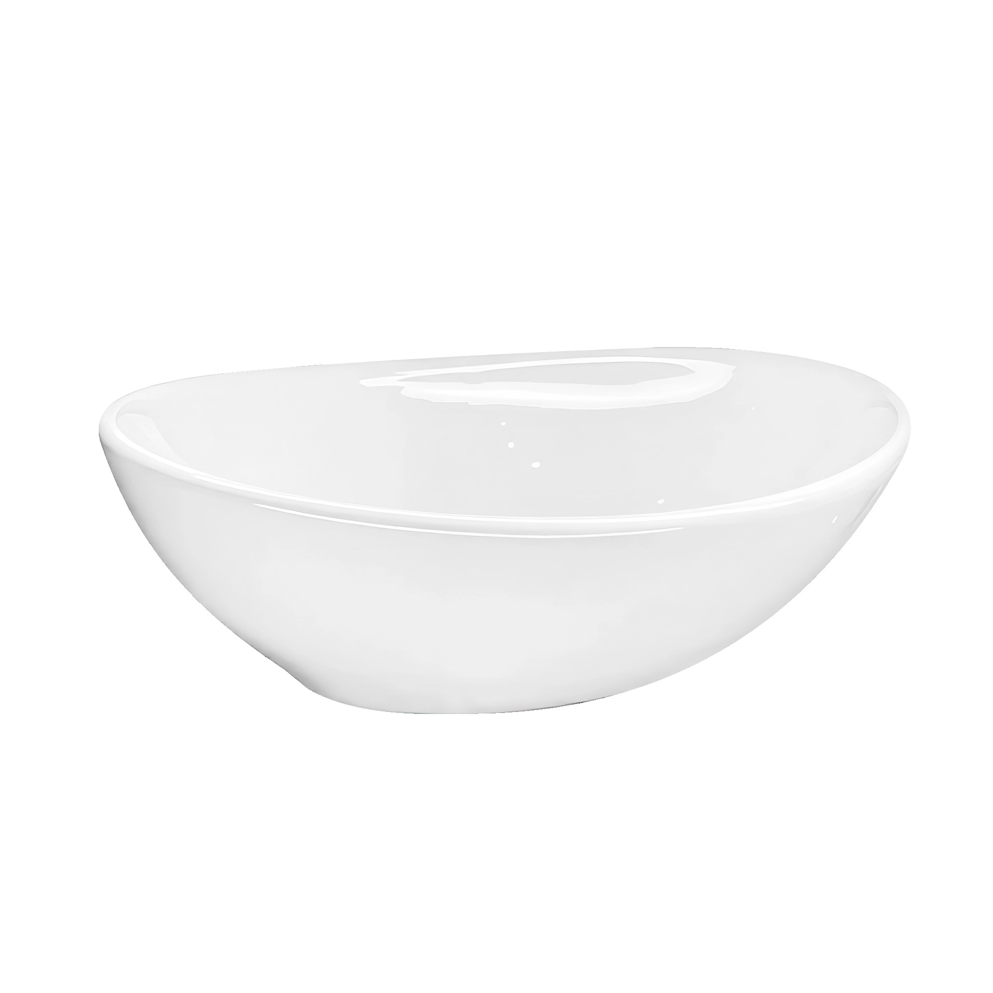 Lavamanos Ovalado En Ceramica Blanco + Push Hongo + Sifon 