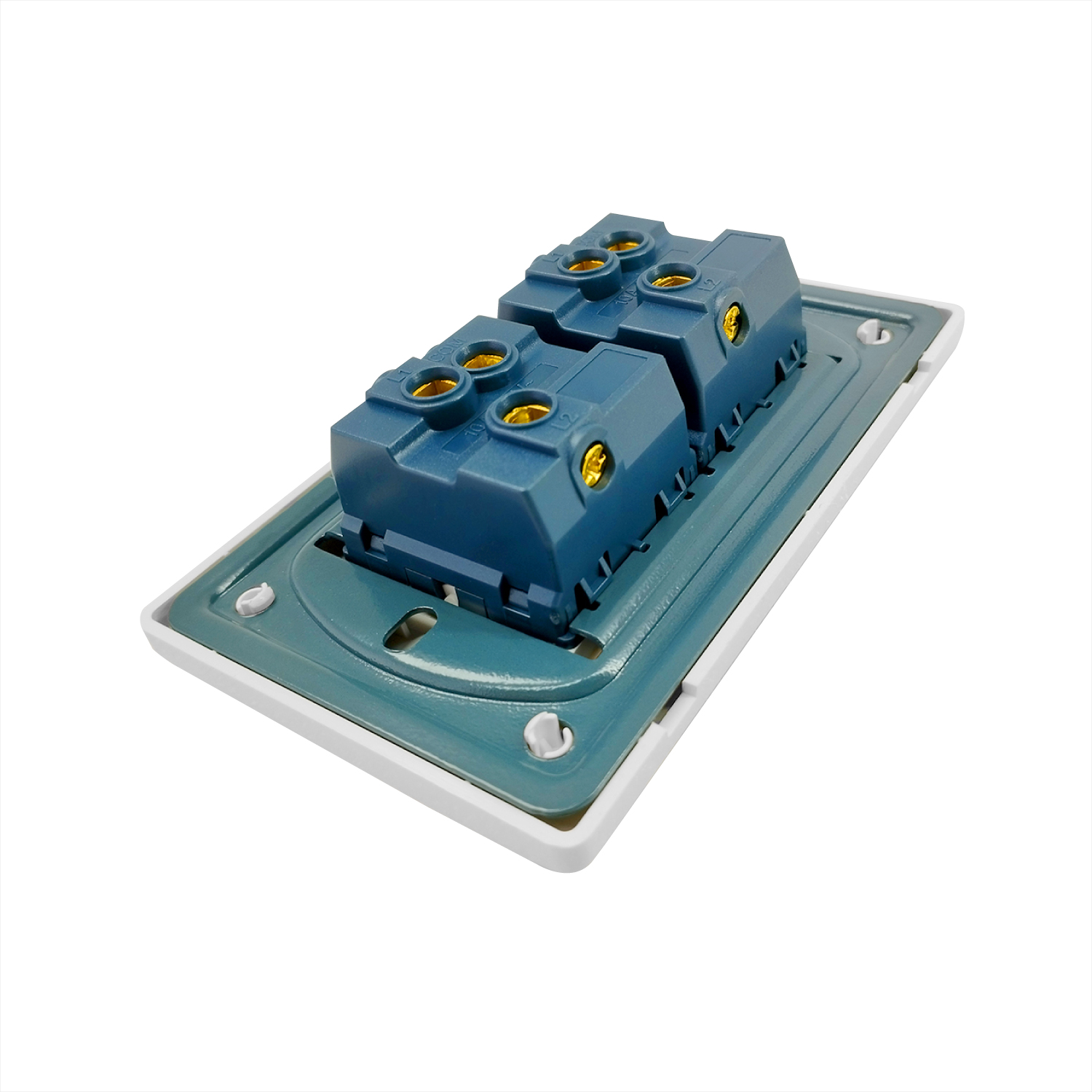 Pack X 5 Interruptor Doble Blanco C1210