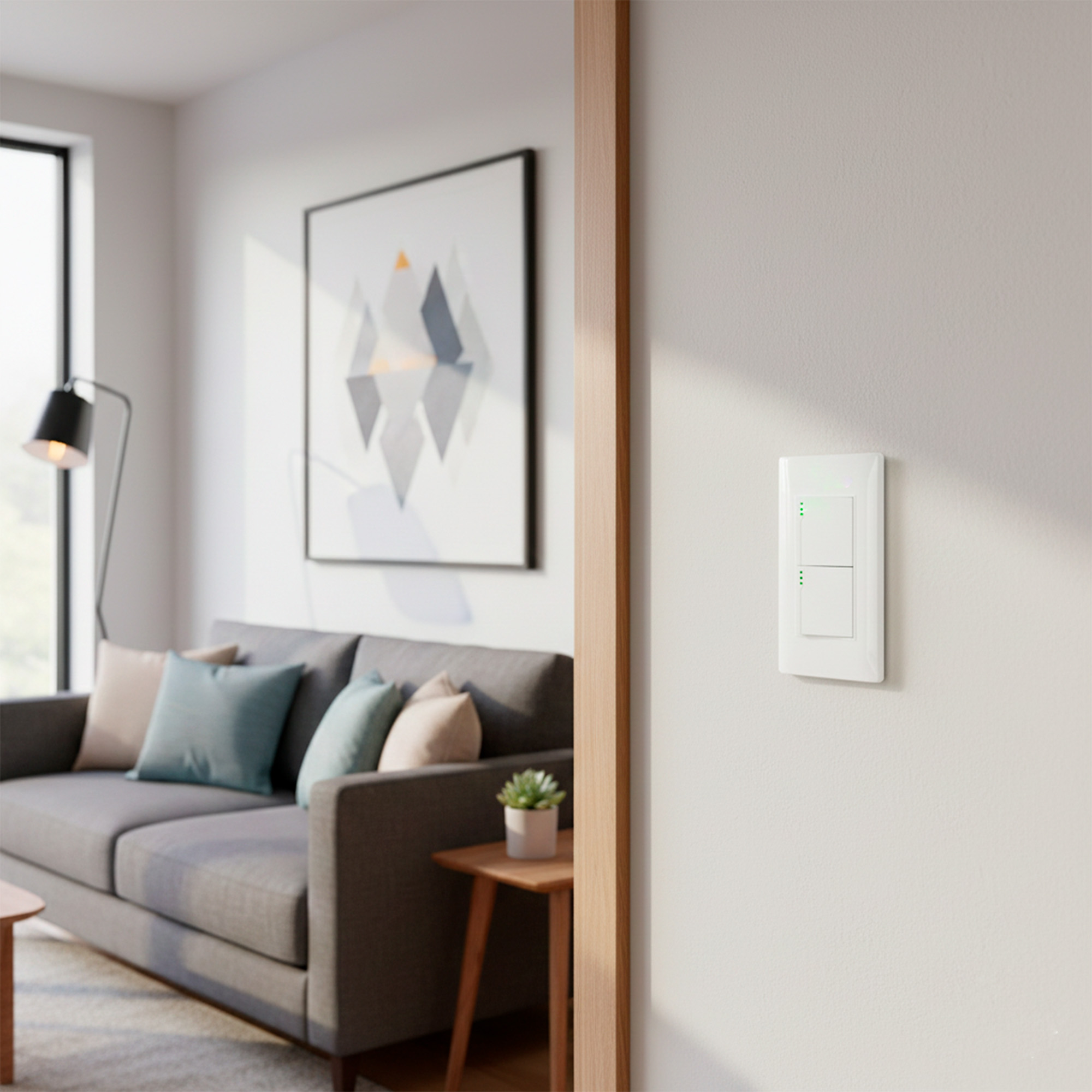 Pack X 5 Interruptor Doble Blanco C1210