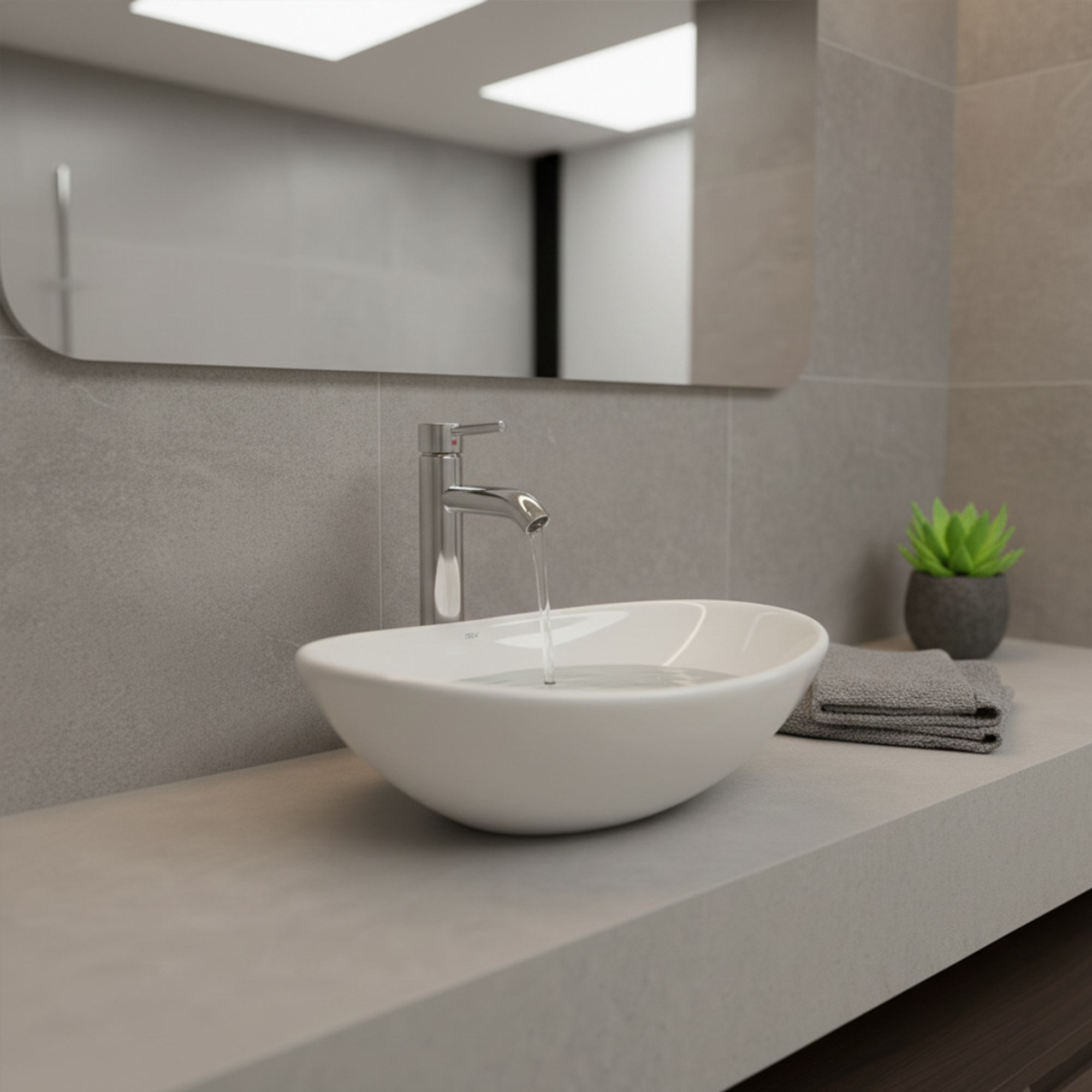 Pack X2 Combos Lavamanos Blancos + Griferia + Push + Sifón