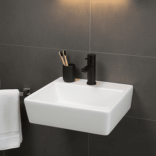 Combo Lavamanos Pequeño Rectangular+griferia Mezcladora C693