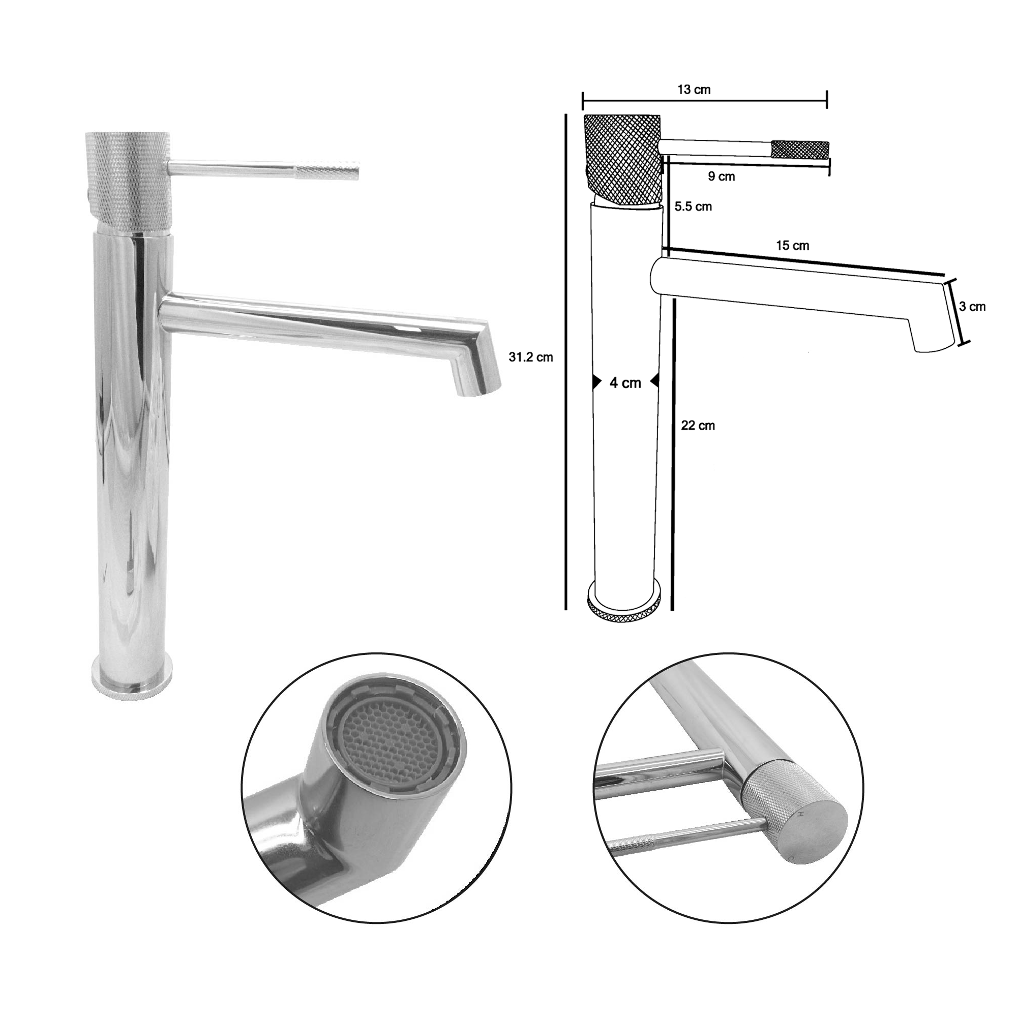 Combo Lavamanos Rectangular Griferia Y Accesorios C776