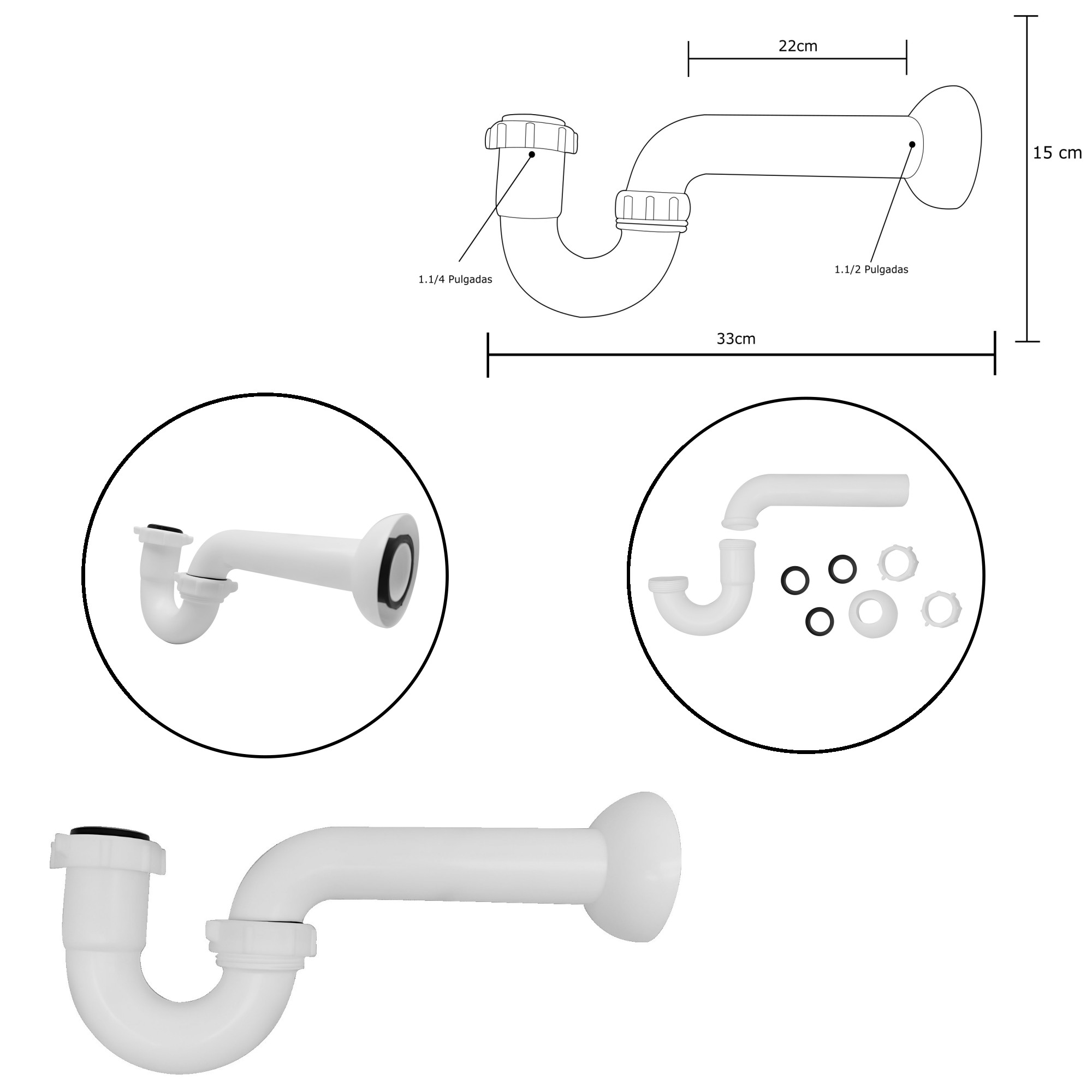 Kit Grifería Lavaplatos Agua Fría + Canastilla Desague C1208