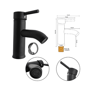 Combo Lavamanos Pequeño Rectangular+griferia Mezcladora C712