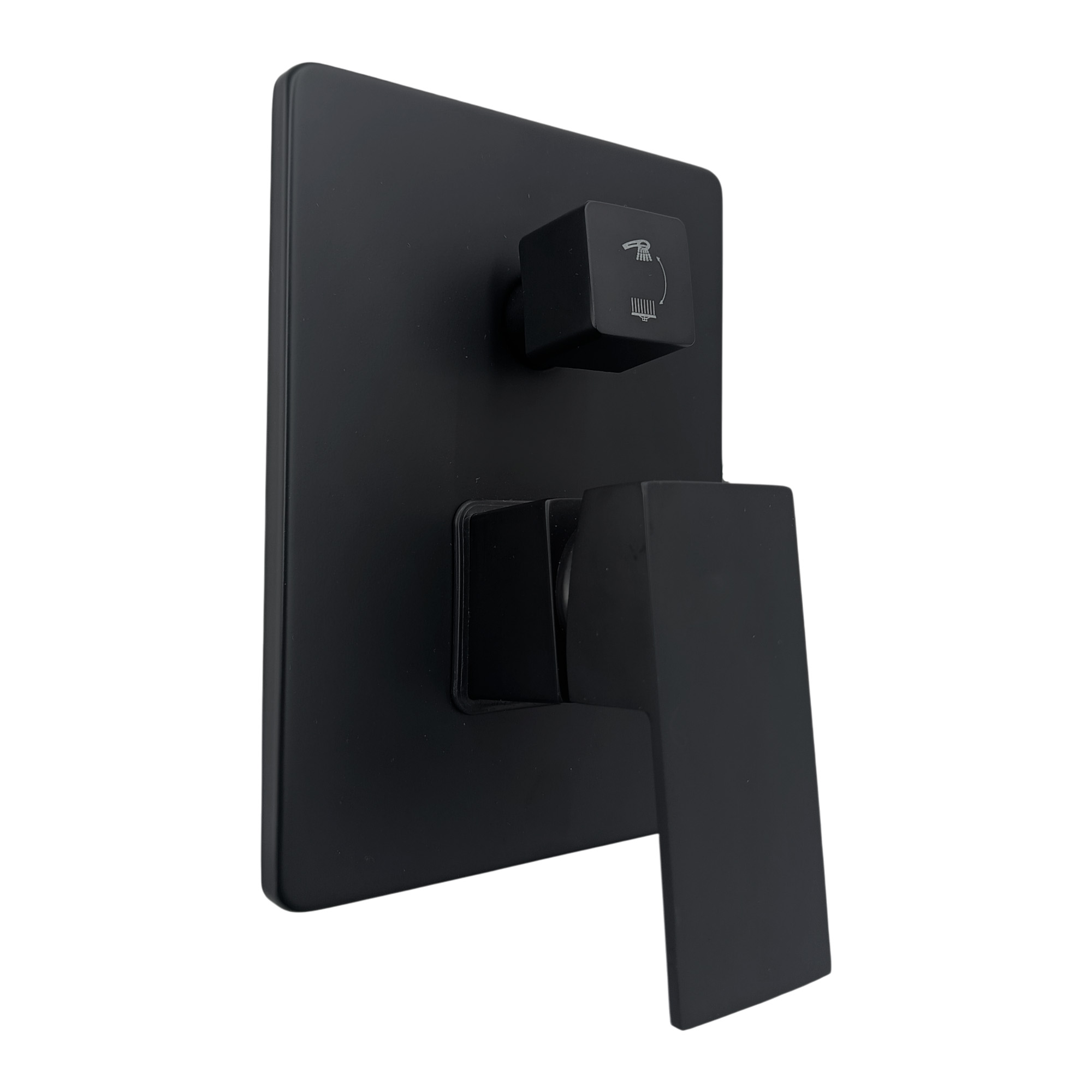 Monomando Mezclador Desviador Negro