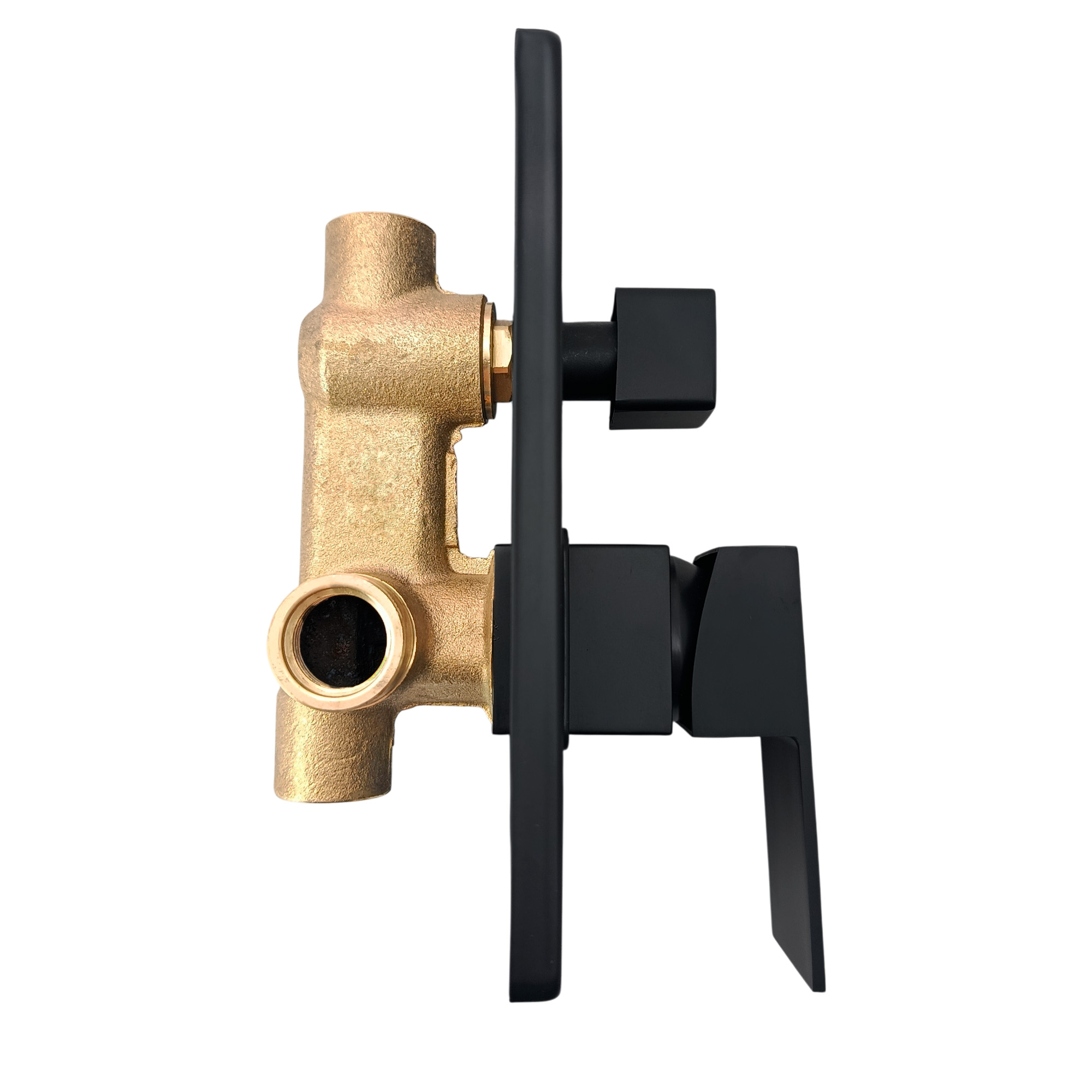 Monomando Mezclador Desviador Negro