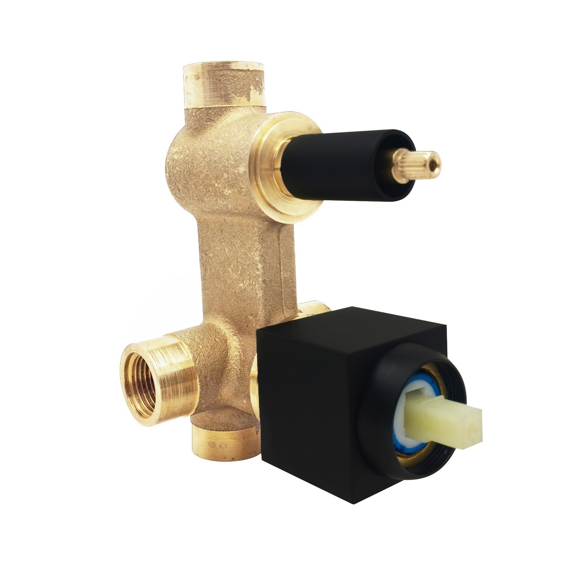 Monomando Mezclador Desviador Negro