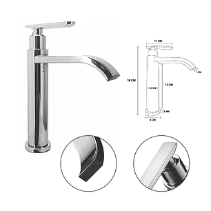 Combo Lavamanos Pequeño Rectangular+ Grifería Agua Fria C730