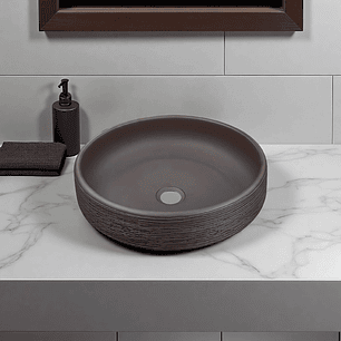 Lavamanos Rustico Redondo Granito