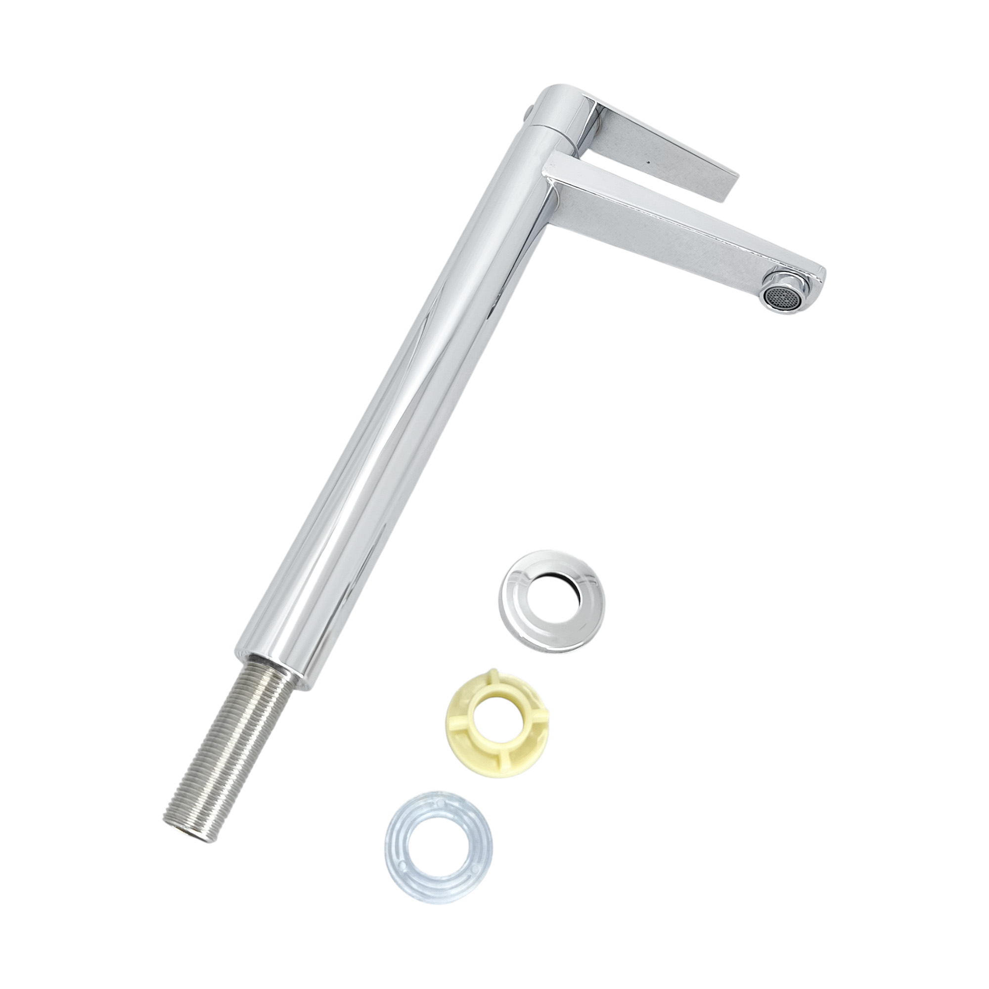 Griferia Lavamanos Alta Agua Fria Cromada Ccol-0603