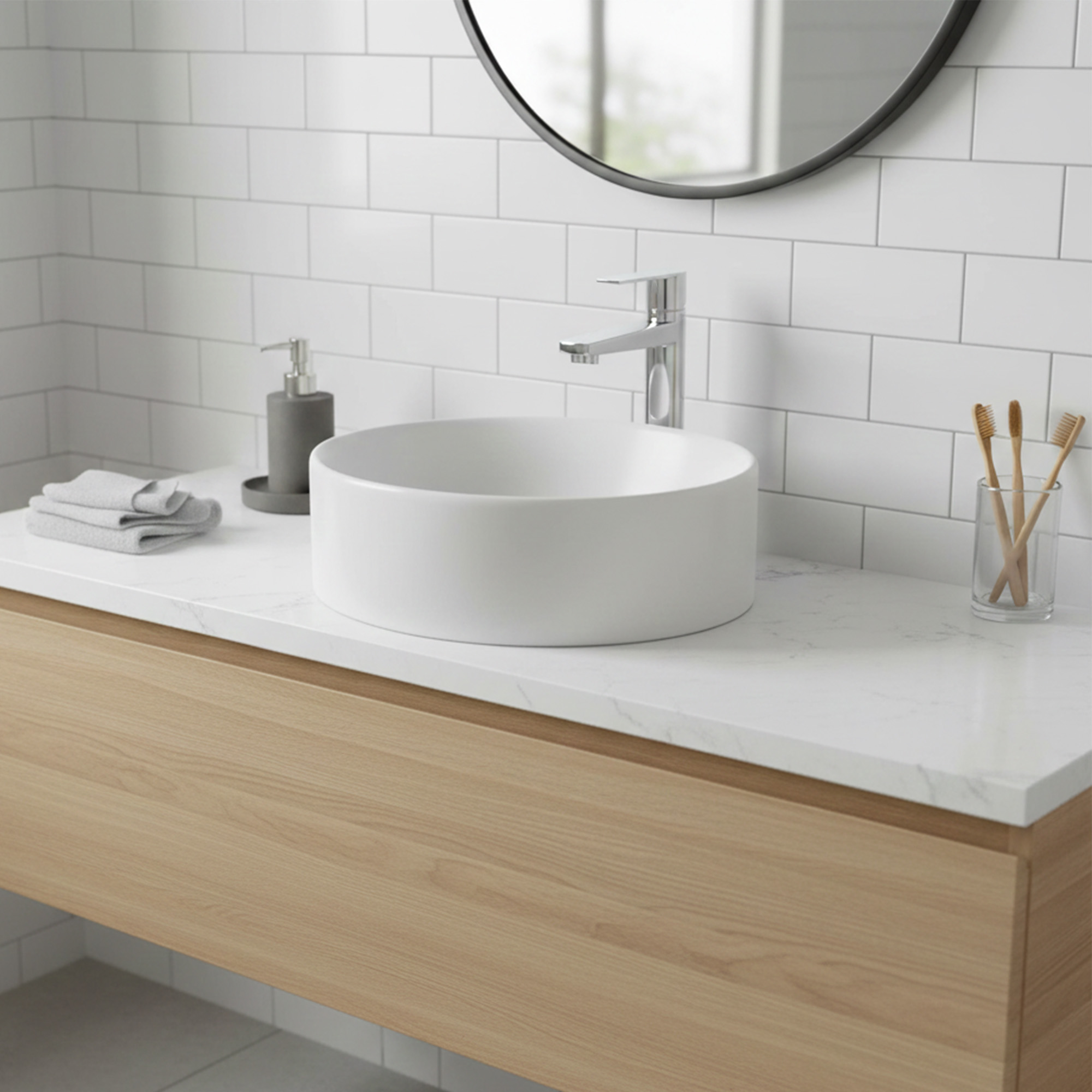 Griferia Lavamanos Alta Agua Fria Cromada Ccol-0603