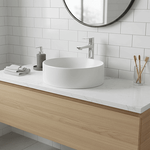 Griferia Lavamanos Alta Agua Fria Cromada Ccol-0603