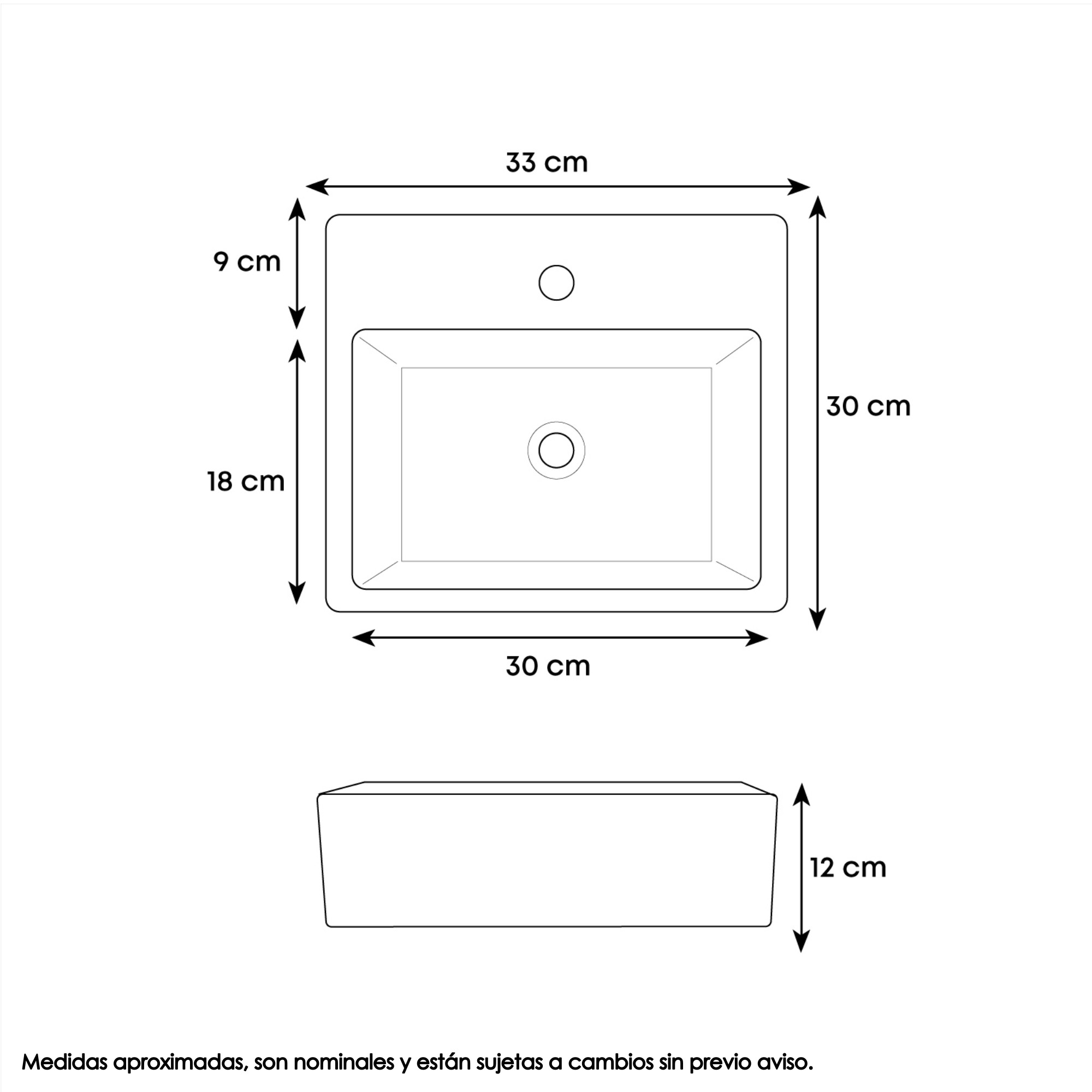 Combo Lavamanos + Grifería Mezclador y Desagüe C1222