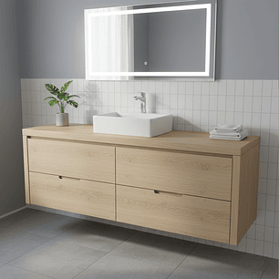 Combo Lavamanos + Grifería Mezclador y Desagüe C1222