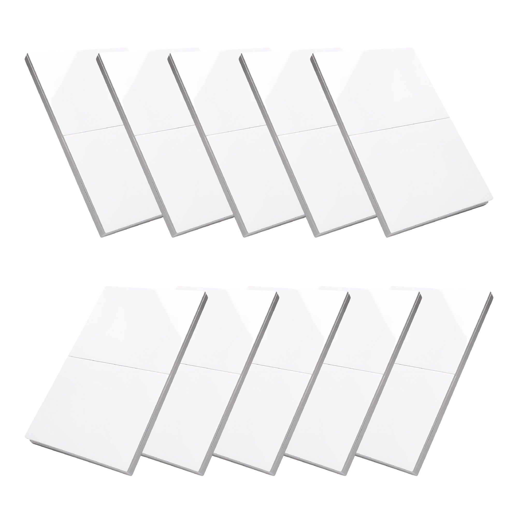 Pack X 10 Interruptor Doble Tipo Invisible Blanco C1215 10 A 110v Blanco