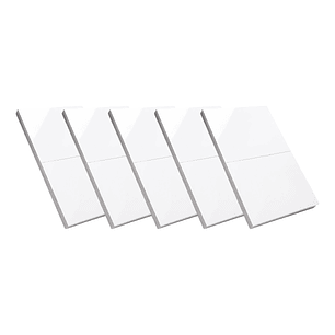 Pack X 5 Interruptor Doble Tipo Invisible Blanco C1214 10 A 110v Blanco