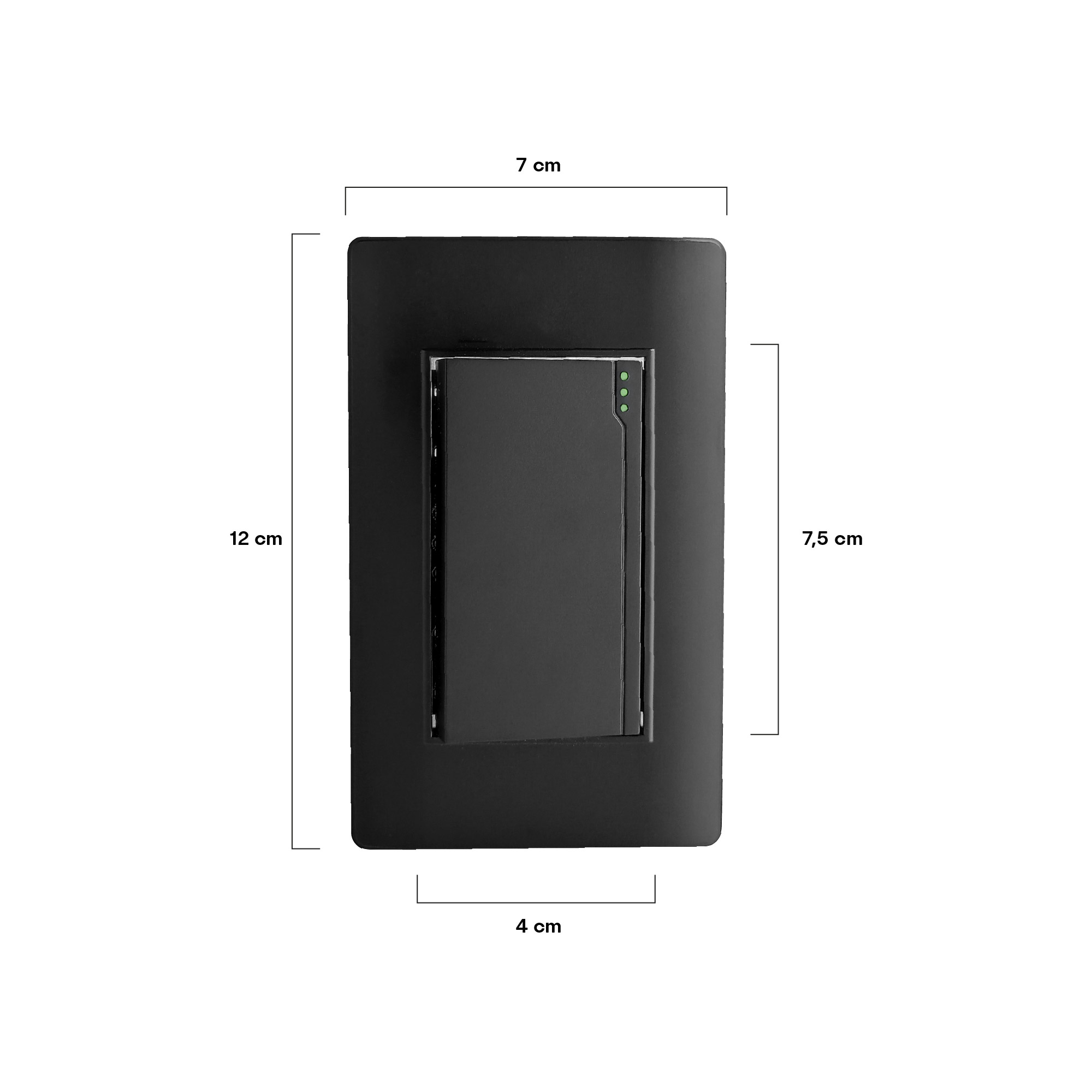 Pack X 5 Interruptor Sencillo Negro C1276 10 A 110v Negro