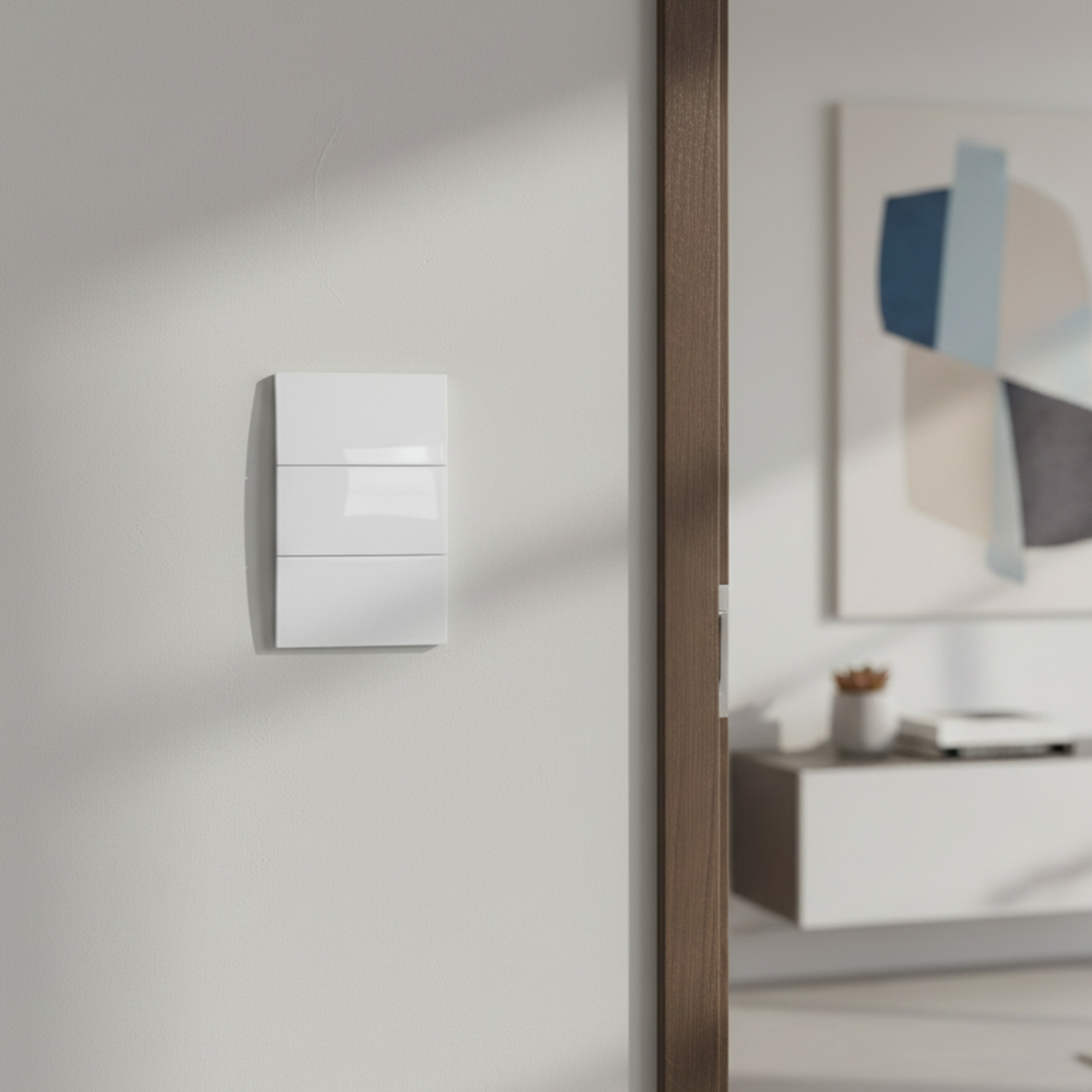 Pack X 5 Interruptor Triple Tipo Invisible Blanco C1216 10 A 110v Blanco