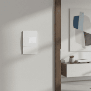 Pack X 5 Interruptor Triple Tipo Invisible Blanco C1216 10 A 110v Blanco