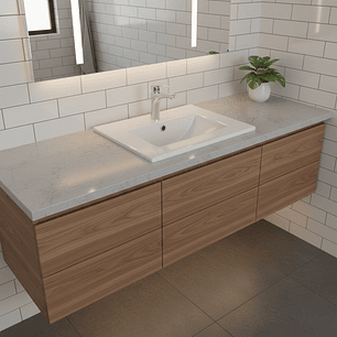 Combo Lavamanos + Grifería Mezclador y Desague C1224