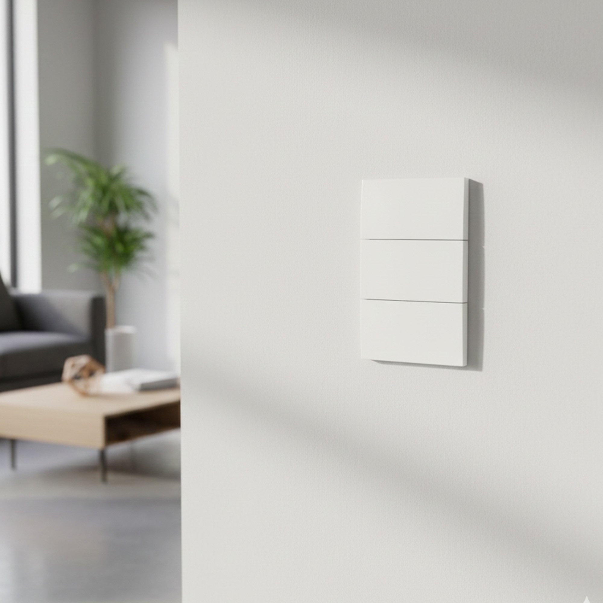 Pack X 10 Interruptor Triple Tipo Invisible Blanco C1217 10 A 110v Blanco