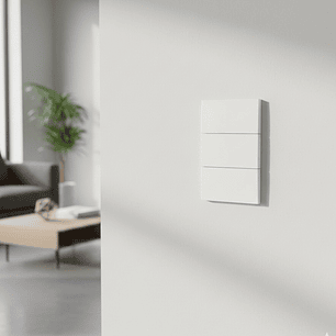 Pack X 10 Interruptor Triple Tipo Invisible Blanco C1217 10 A 110v Blanco