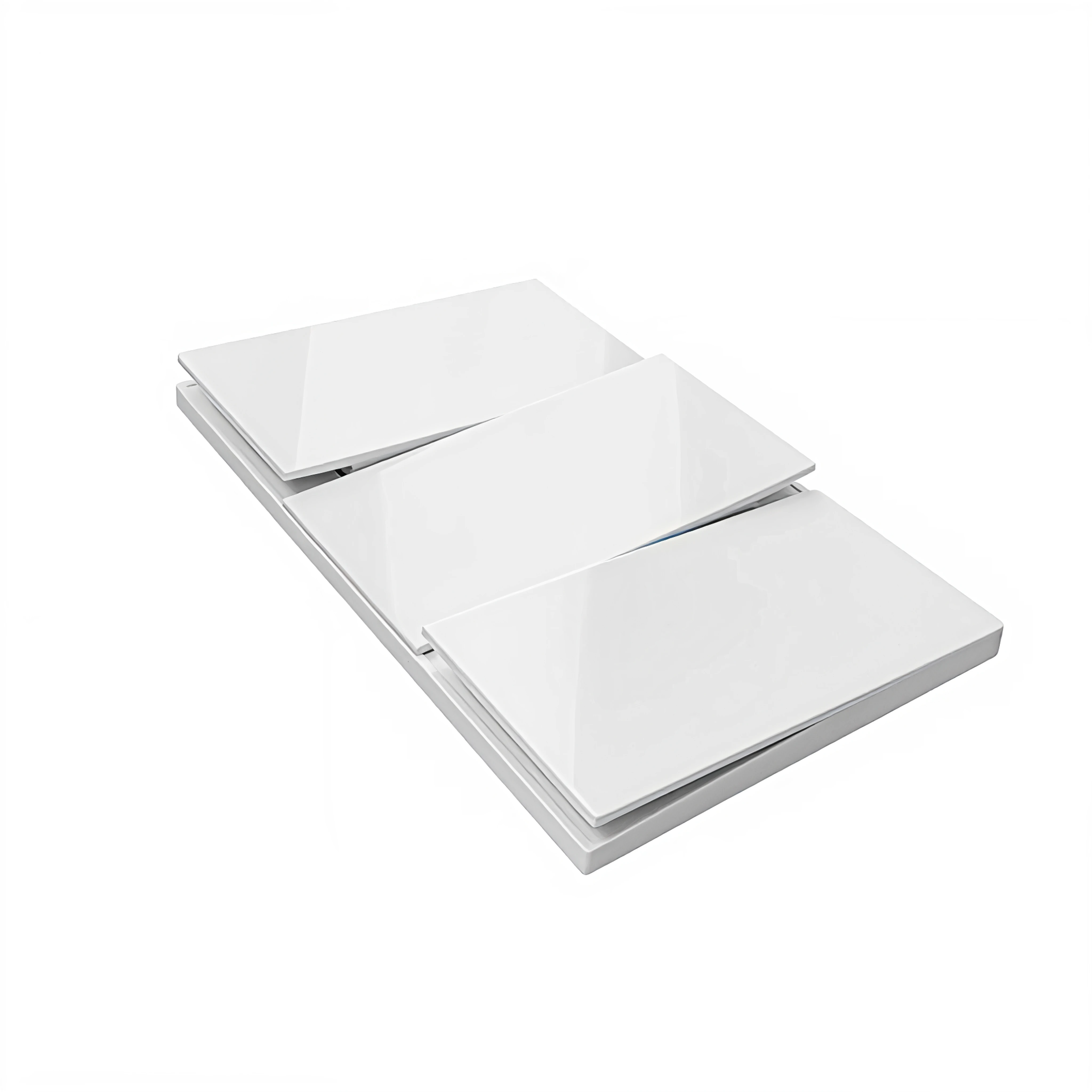 Pack X 10 Interruptor Triple Tipo Invisible Blanco C1217 10 A 110v Blanco