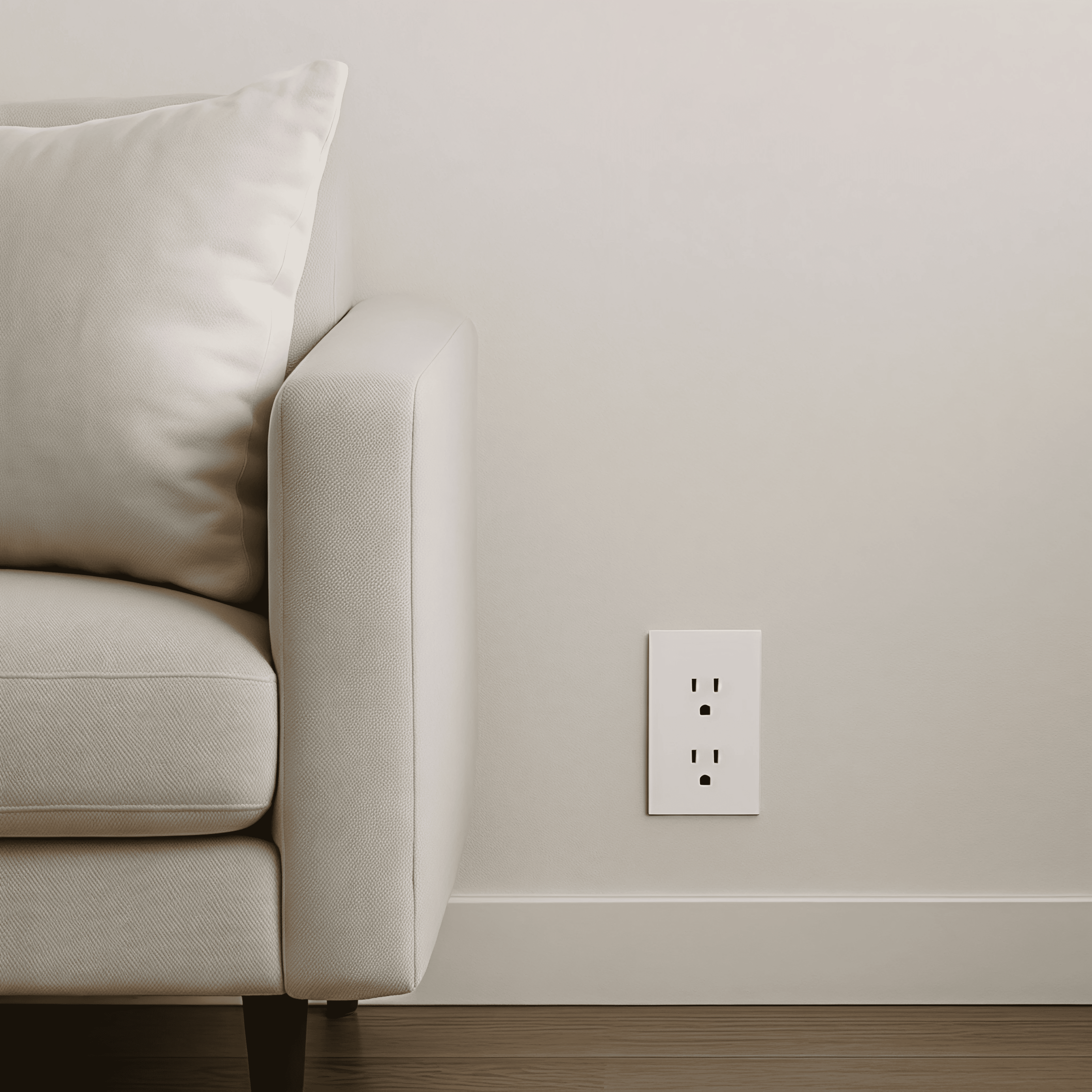 Pack X 5 Toma Doble Tipo Invisible Blanco C1218 