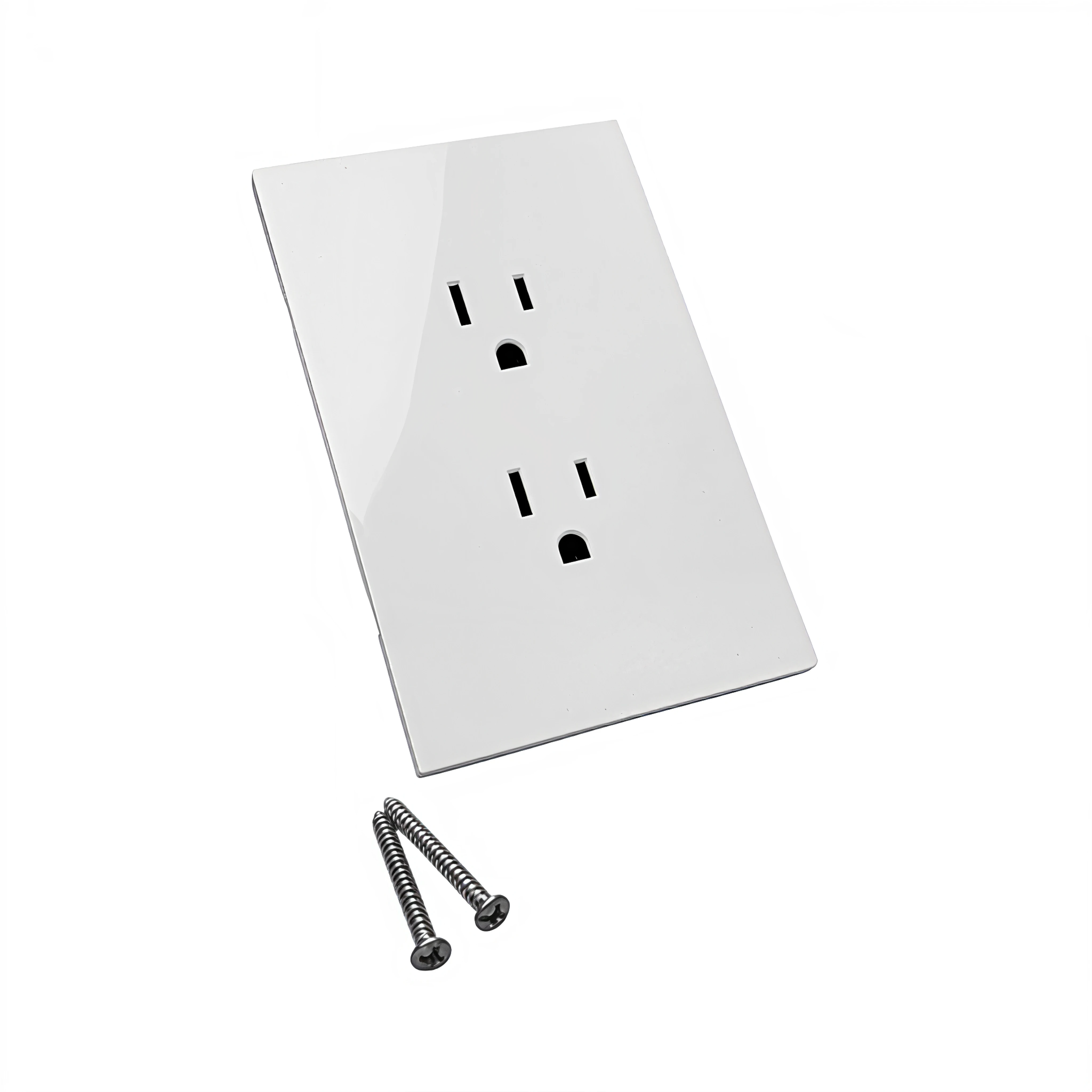 Pack X 10 Toma Doble Tipo Invisible Blanco C1219 Blanco