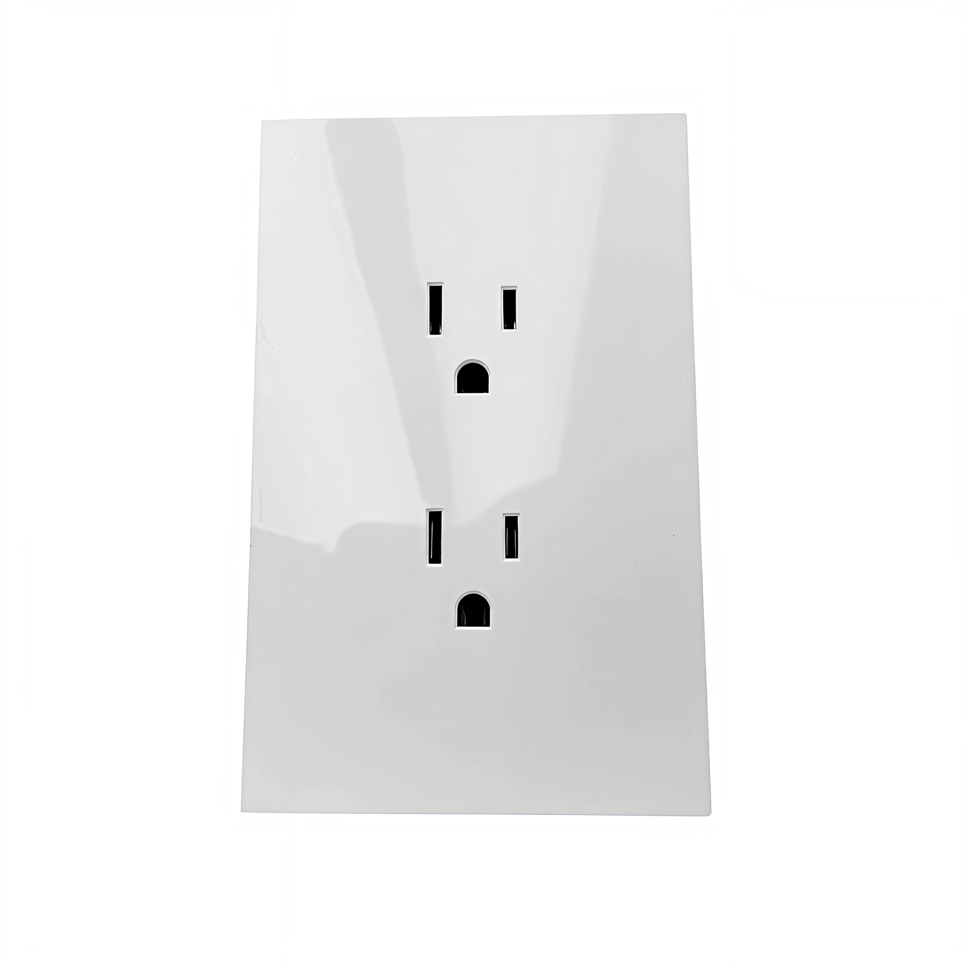 Pack X 10 Toma Doble Tipo Invisible Blanco C1219 Blanco