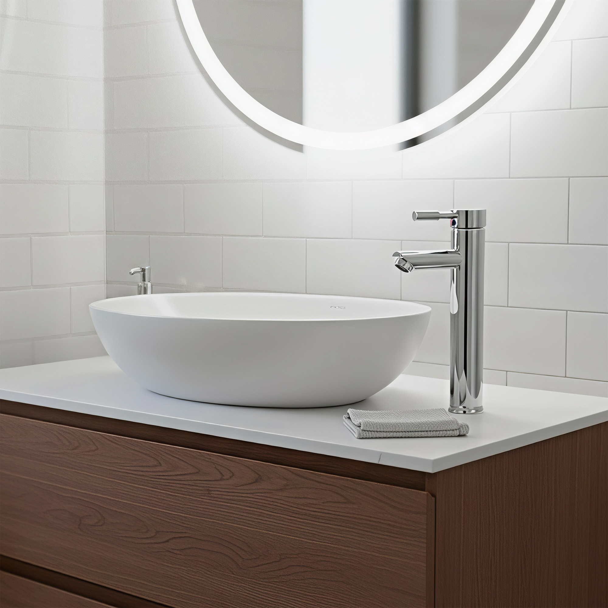 Griferia Alta Monocontrol Mezclador Pico Recto