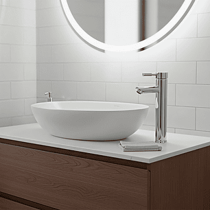 Griferia Alta Monocontrol Mezclador Pico Recto