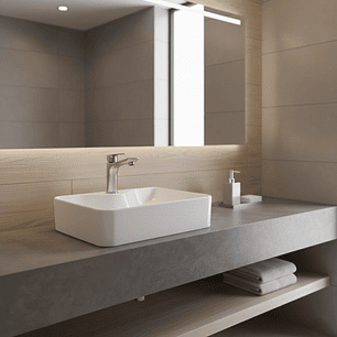 Combo Lavamanos + Grifería Mezclador y Desagüe C1229