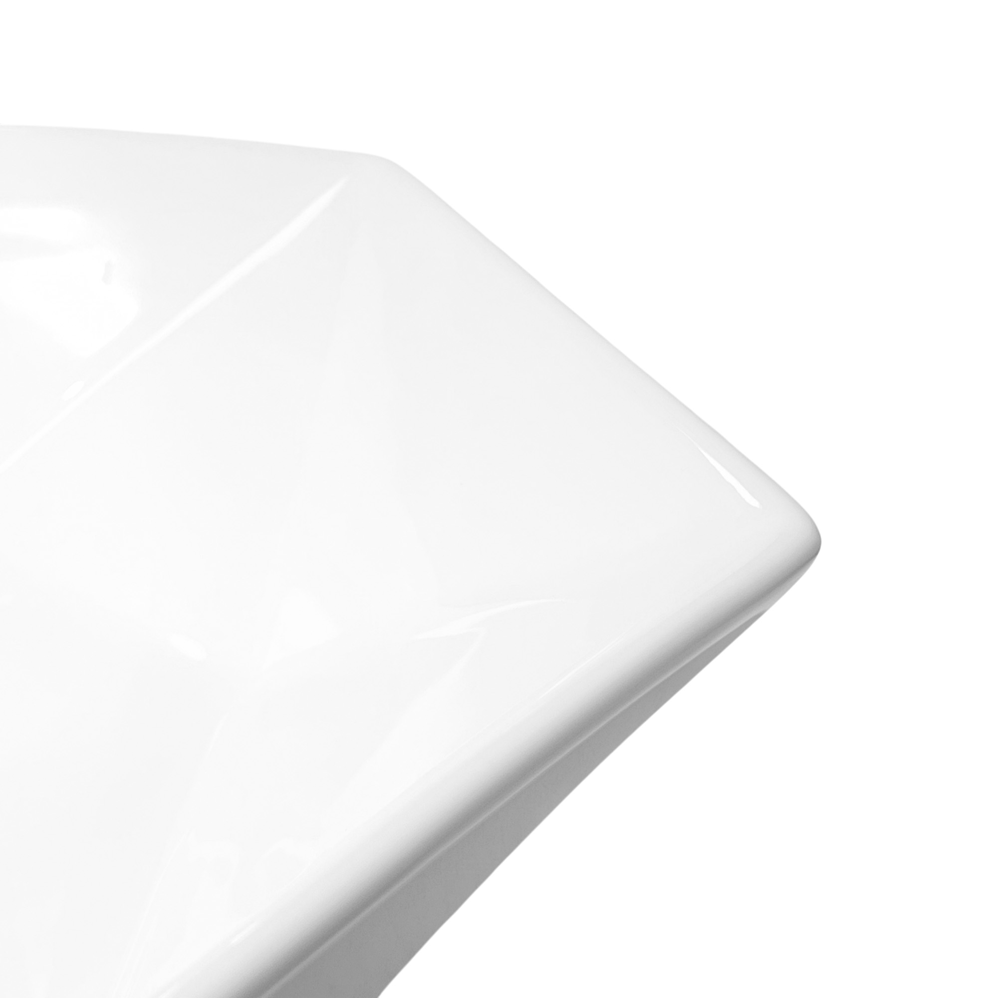 Lavamanos Moderno Hexagonal Lujo Blanco 13cm*40cm*40cm