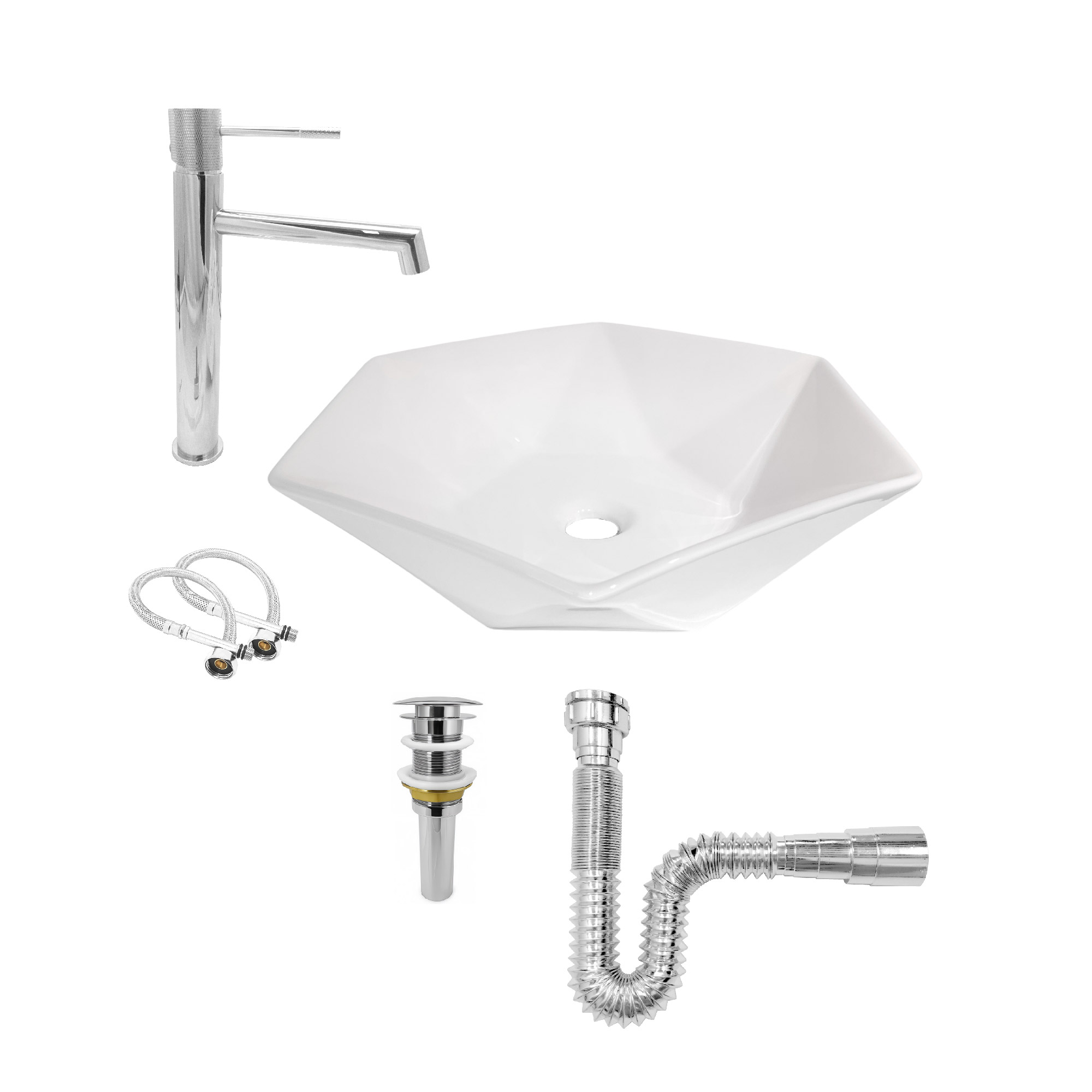 COMBO LAVAMANOS GRIFERIA Y ACCESORIOS C782