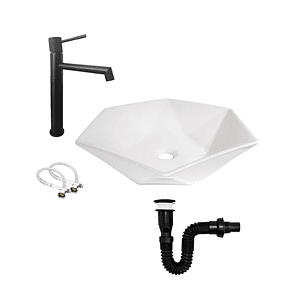 Combo Lavamanos Griferia Y Accesorios C790