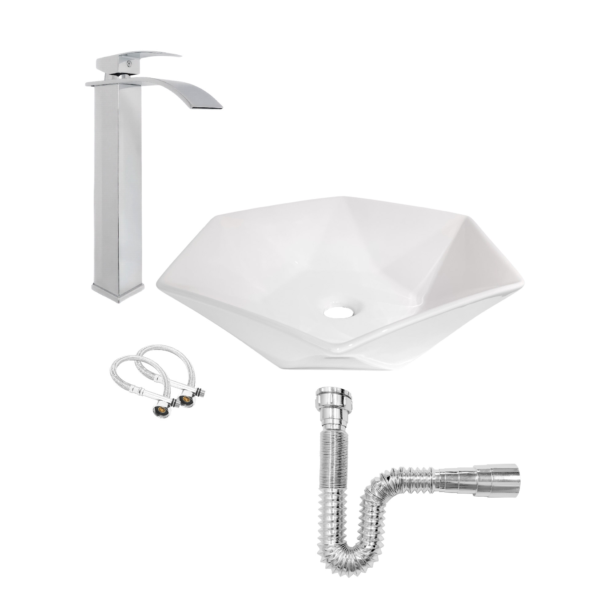 COMBO LAVAMANOS Y GRIFERIA MEZCLADOR DELUXE C905