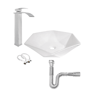 COMBO LAVAMANOS Y GRIFERIA MEZCLADOR DELUXE C905