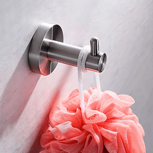 PACK X2 PERCHERO 1 SERVICIO PARA BAÑO ACERO INOX 304