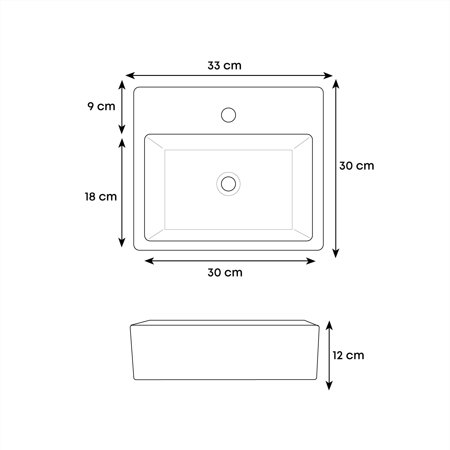 Combo Lavamanos + Grifería Mezclador + Push + Sifón C1240